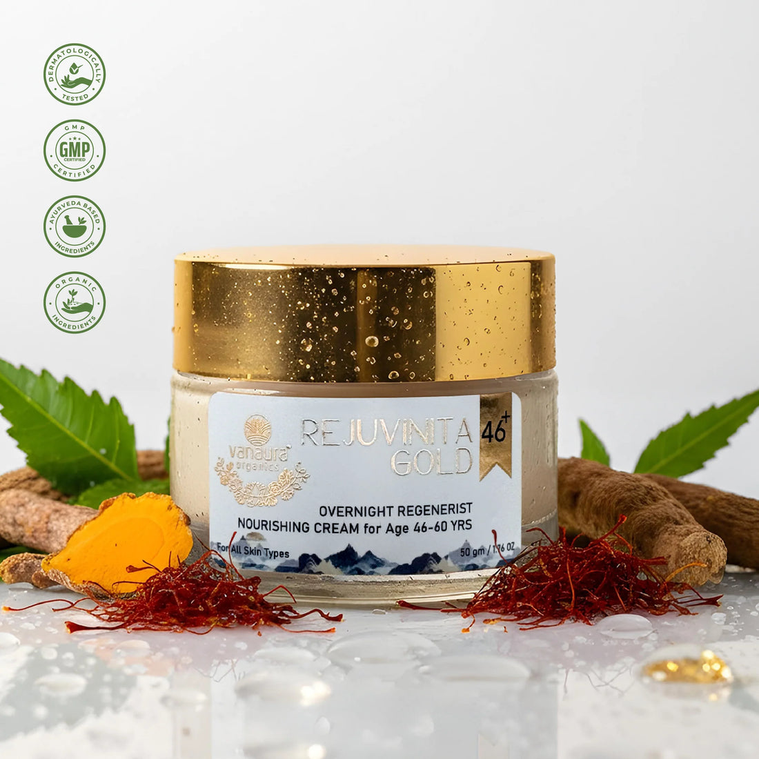 Rejuvinita Gold 46+ (for 46-60+yrs) - Gold-infused Anti-aging Cream | All in One
