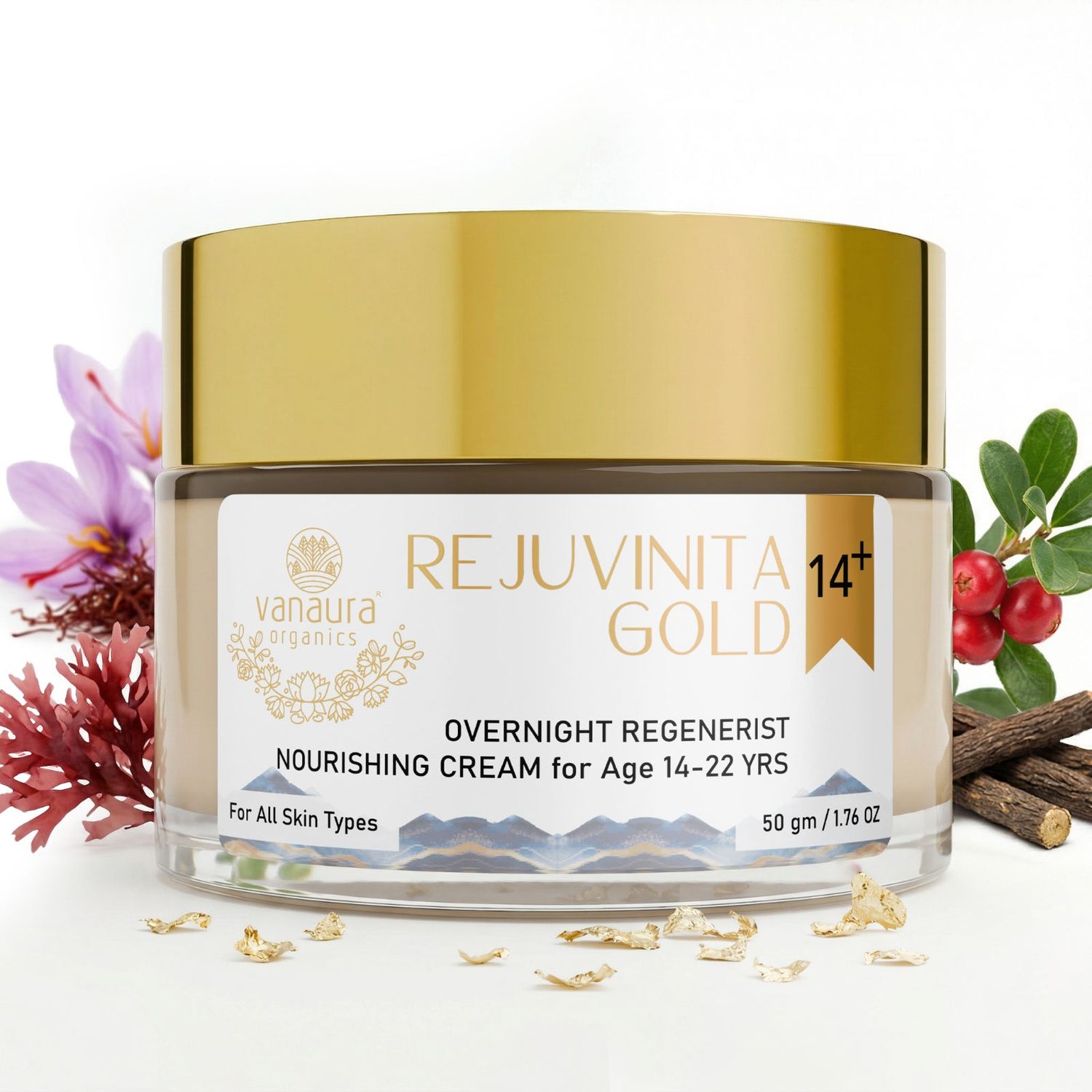 Rejuvinita gold 14+ (for 14 -22 yrs)-Overnight Regenerist Nourishing Cream- 50g