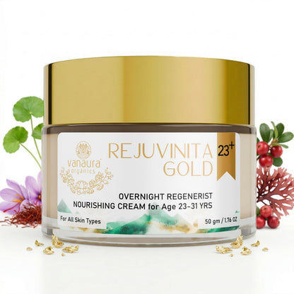 Rejuvinita Gold 23+ (for 23-31yrs)-Overnight Regenerist Nourishing Cream- 50g