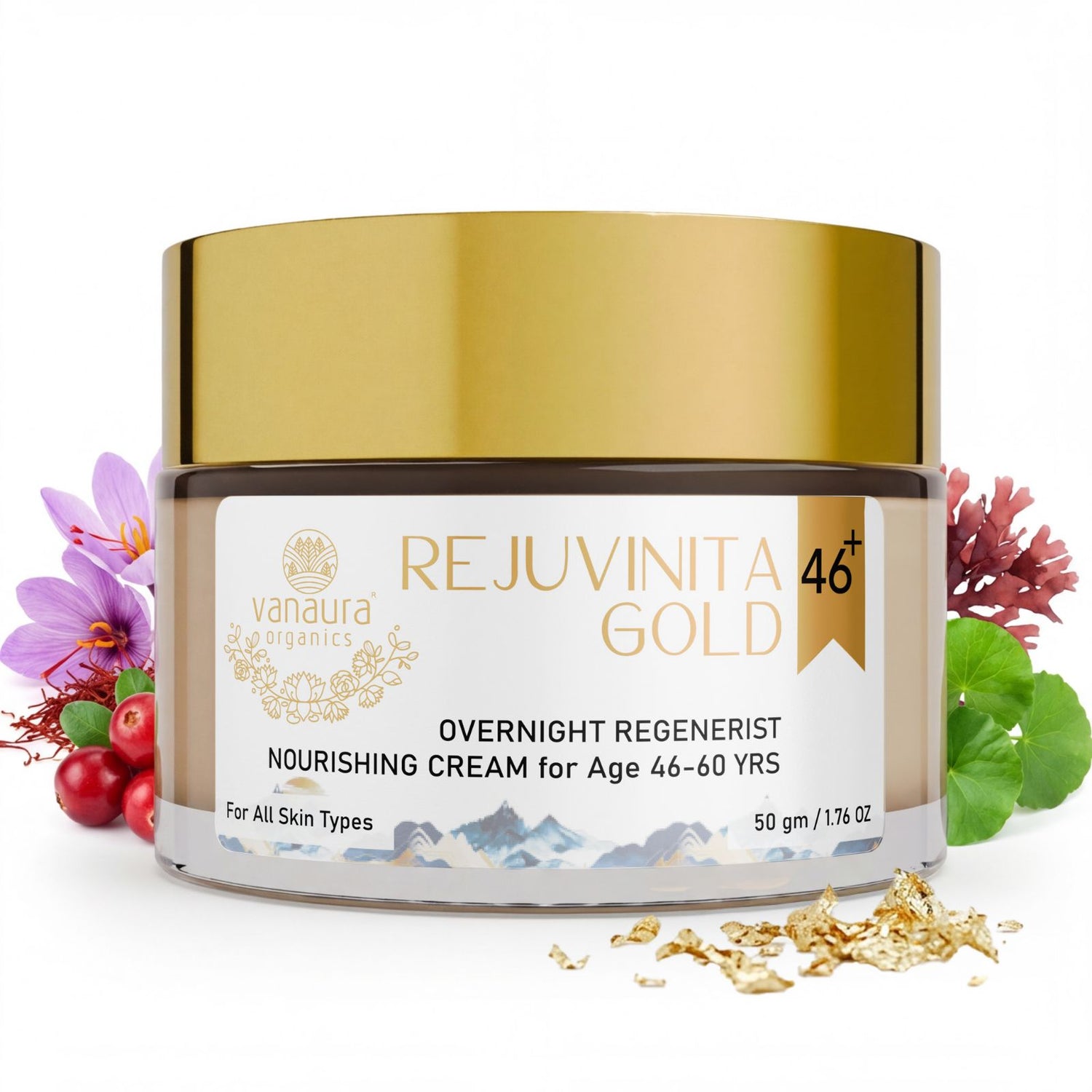 Rejuvinita Gold 46+ (for 46-60+yrs) - Gold-infused Anti-aging Cream | All in One