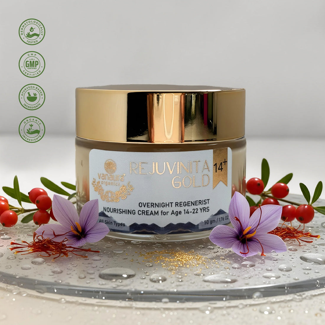 Rejuvinita gold 14+ (for 14 -22 yrs)-Overnight Regenerist Nourishing Cream- 50g