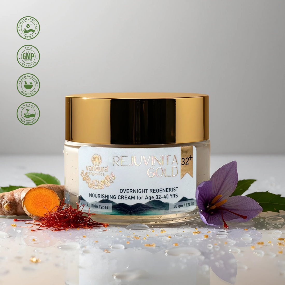 Rejuvinita Gold 32+ ( for 32-45yrs) -Overnight Regenerist Nourishing Cream- 50g