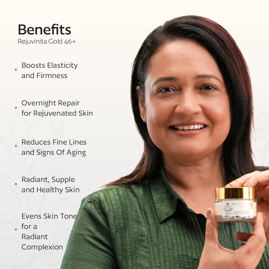 Rejuvinita Gold 46+ (for 46-60+yrs) - Gold-infused Anti-aging Cream | All in One