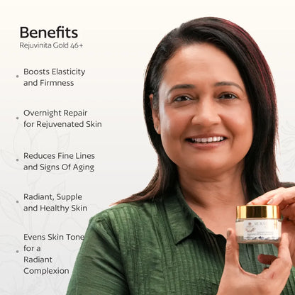 Rejuvinita Gold 46+ (for 46-60+yrs) - Gold-infused Anti-aging Cream | All in One