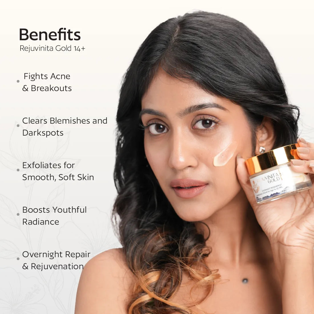 Rejuvinita gold 14+ (for 14 -22 yrs)-Overnight Regenerist Nourishing Cream- 50g