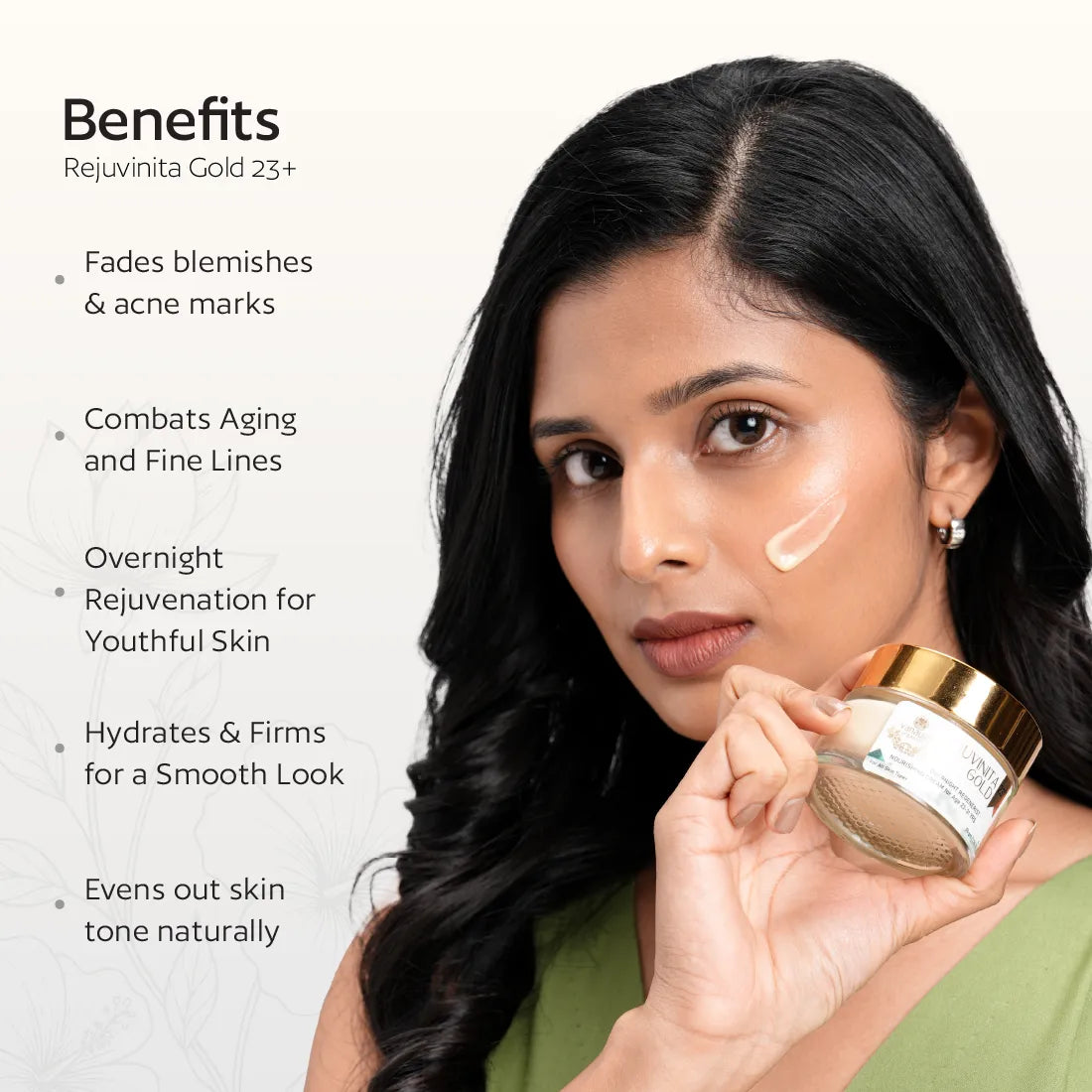 Rejuvinita Gold 23+ (for 23-31yrs)-Overnight Regenerist Nourishing Cream- 50g